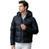 Produktbild von Horseware Quilo Alessandro Albanese Reitjacke für Herren mit Kapuze Schwarz XL wasserabweisend Winterjacke