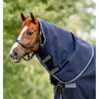 Produktbild von Horseware Rambo 1680D Plus Turnout Halsdecke für Pferde aus Oxford-Gewebe Blau Grau Silber Grösse S