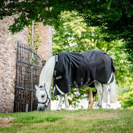 Horseware Rambo 1680D Turnout Pferdedecke aus Nylon in Schwarz Grau Silber – Bild 1 von 7