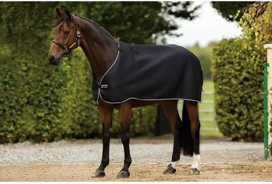 Horseware Rambo Airmax Gefütterte Unterdecke für Pferde Schwarz Weiß – Bild 1 von 2
