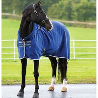 Produktbild von Horseware Rambo Cosy Fleece Decke für Pferde Blau Beige 130