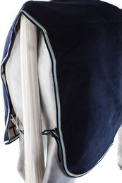 Horseware Rambo Cosy Fleece Pferdedecke Navy Blau mit Beige 66 – Bild 1 von 3