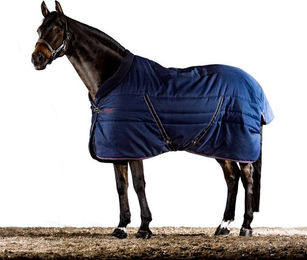 Horseware Rambo Cosy Stable Pferdedecke aus Polyester Navy/Burgundy – Bild 1 von 1