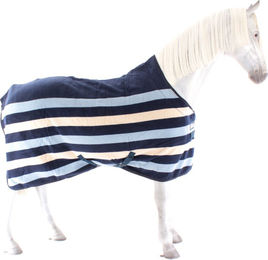 Horseware Rambo Deluxe Fleece Decke für Pferde in Blau – Bild 1 von 8