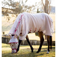 Produktbild von Horseware Rambo Disc Front Outdoor-Pferdedecke aus Polyester in Beige und Weiß 115 cm