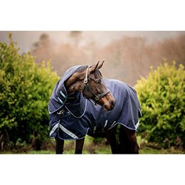 Horseware Rambo Duo Force Outdoor-Pferdedecke für Winter aus Nylon in Blau – Bild 1 von 2