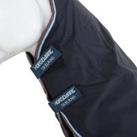 Produktbild von Horseware Rambo Duo Hood Pferdedecke Navy/Sky Blue Größe S - 100 g