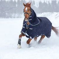 Produktbild von Horseware Rambo Duo Turnout Pferdedecke Navy/Sky Blue