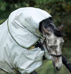 Produktbild von Horseware Rambo Duo Weidekapuze für Pferde Größe S Grau