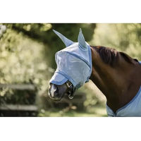Produktbild von Horseware Rambo Fliegenmaske für Pferde Vollblut Blau Silber aus Polyester