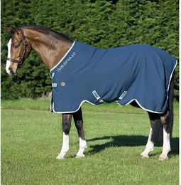Produktbild von Horseware Rambo Helix Sheet Stallhemd für Pferde Blau 115 cm