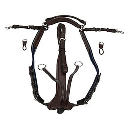 Horseware Rambo Micklem Ergonomische 3-Punkt-Brustplatte für Pferde in Braun – Bild 1 von 7