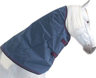 Horseware Rambo Optimo Hood Pferdedecke aus Nylon in Navy/Burgundy Größe M - 150 g – Bild 1 von 3