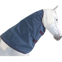 Produktbild von Horseware Rambo Optimo Hood Pferdedecke aus Nylon in Navy/Burgundy Größe M - 150 g