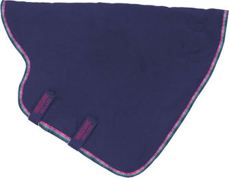 Horseware Rambo Optimo Stable Hood Pferdedecke Navy/Burgundy Größe XS - 200 g – Bild 1 von 1