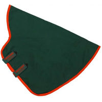 Produktbild von Horseware Rambo Original Hood Lite Halsdecke für Pferde aus Nylon in Grün/Rot Größe M