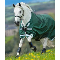Produktbild von Horseware Rambo Original Lite Pferdedecke mit Beinausschnitt Grün Silber 160 cm