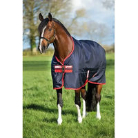 Produktbild von Horseware Rambo Original Turnout Outdoor-Decke für Pferde 200g Blau/Rot Grösse M - 200 g