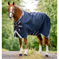 Produktbild von Horseware Rambo Outdoor-Pferdedecke aus Nylon in Blau mit 450g Füllung