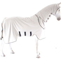 Produktbild von Horseware Rambo Petite Hoody Decke für Shettyponys in Grau und Beige