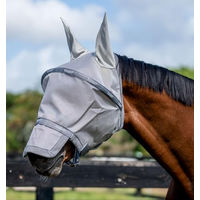 Produktbild von Horseware Rambo Plus Fliegenmaske für Pferde aus Polyester in Grau/Silber