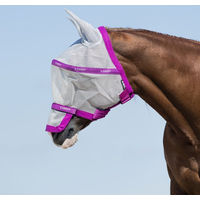 Produktbild von Horseware Rambo Plus Vamoose Fliegenmaske für Pferde aus Polyester in Lila Grösse XS