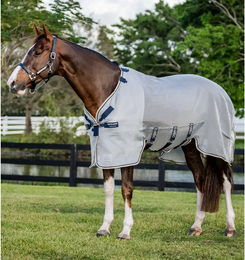 Horseware Rambo Protector Fliegendecke für Pferde aus Polyester in Grau – Bild 1 von 2