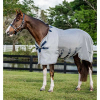 Produktbild von Horseware Rambo Protector Fliegendecke für Pferde aus Polyester in Grau