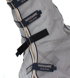 Horseware Rambo Protector Neck Cover Halsdecke für Pferde Silber Blau Weiß Beige Größe L – Bild 1 von 5