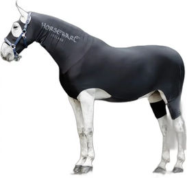 Horseware Rambo Slinky Vollschcover für Pferde Schwarz Größe L – Bild 1 von 1