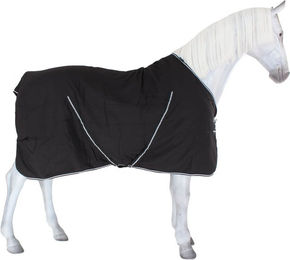 Produktbild von Horseware Rambo Stable Pferdedecke aus Polyester in Schwarz Grau Silber - 400 g