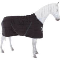 Produktbild von Horseware Rambo Stable Rug Pferdedecke mit 400g Füllung Schwarz Grau