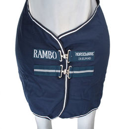 Horseware Rambo Stable Summer Sheet Pferdedecke aus Polyester Navy Weiß – Bild 1 von 3