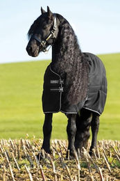 Produktbild von Horseware Rambo Stalldecke aus Polyester Schwarz 200g