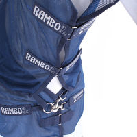 Produktbild von Horseware Rambo Summer Series Turnout Regendecke für Pferde mit Halsabdeckung 0g Navy/Grau