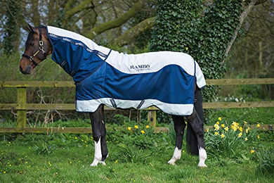 Horseware RAMBO Summer Series Turnout Übergangsdecke Regendecke für Pferde 140 cm – Bild 1 von 2