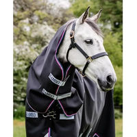 Produktbild von Horseware Rambo Supreme Hood Pferdedecke 0g Navy/Burgundy XL