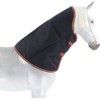 Produktbild von Horseware Rambo Supreme Hood Pferdedecke aus Nylon in Navy/Orange Größe XL - 50 g