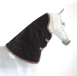 Horseware Rambo Supreme Hood Pferdedecke aus Nylon in Schwarz/Orange Größe S - 250 g – Bild 1 von 2