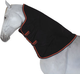 Horseware Rambo Supreme Hood Pferdedecke aus Nylon in Schwarz/Orange Größe S - 150 g – Bild 1 von 2
