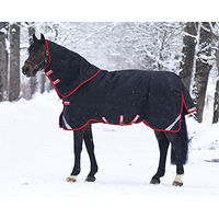 Produktbild von Horseware Rambo Supreme Turnout Heavy Vari Layer Pferdedecke Schwarz Rot 450g