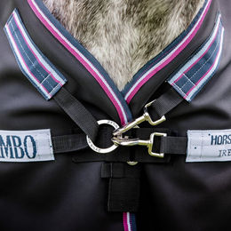 Horseware Rambo Supreme Turnout Lite Pferdedecke 0g Navy/Burgundy – Bild 1 von 4