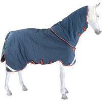 Produktbild von Horseware Rambo Supreme Turnout Lite Pferdedecke aus Nylon in Navy/Orange