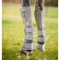 Produktbild von Horseware Rambo Tech-Fit Fly Geschlossene Gamaschen für Pferde aus Textilene in Grau Silber XFull