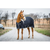 Produktbild von Horseware Rambo Techni-Waffle Abschwitzdecke für Pferde in Schwarz