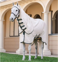 Produktbild von Horseware Rambo UV-Schutzdecke für Pferde in Weiß XL aus Polyester