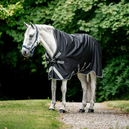 Horseware Rambo Wug Lite Pferdedecke aus Nylon in Schwarz Grau Silber – Bild 1 von 2