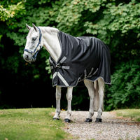 Produktbild von Horseware Rambo Wug Lite Pferdedecke aus Nylon in Schwarz Grau Silber