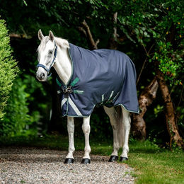 Produktbild von Horseware Rambo Wug Pferdedecke aus Nylon in Schwarz Grau Silber - 50 g