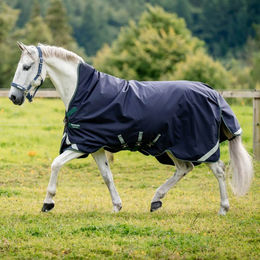 Horseware Rambo Wug Turnout Heavy Pferdedecke 400g Größe 84 Schwarz/Grau - 400 g – Bild 1 von 2